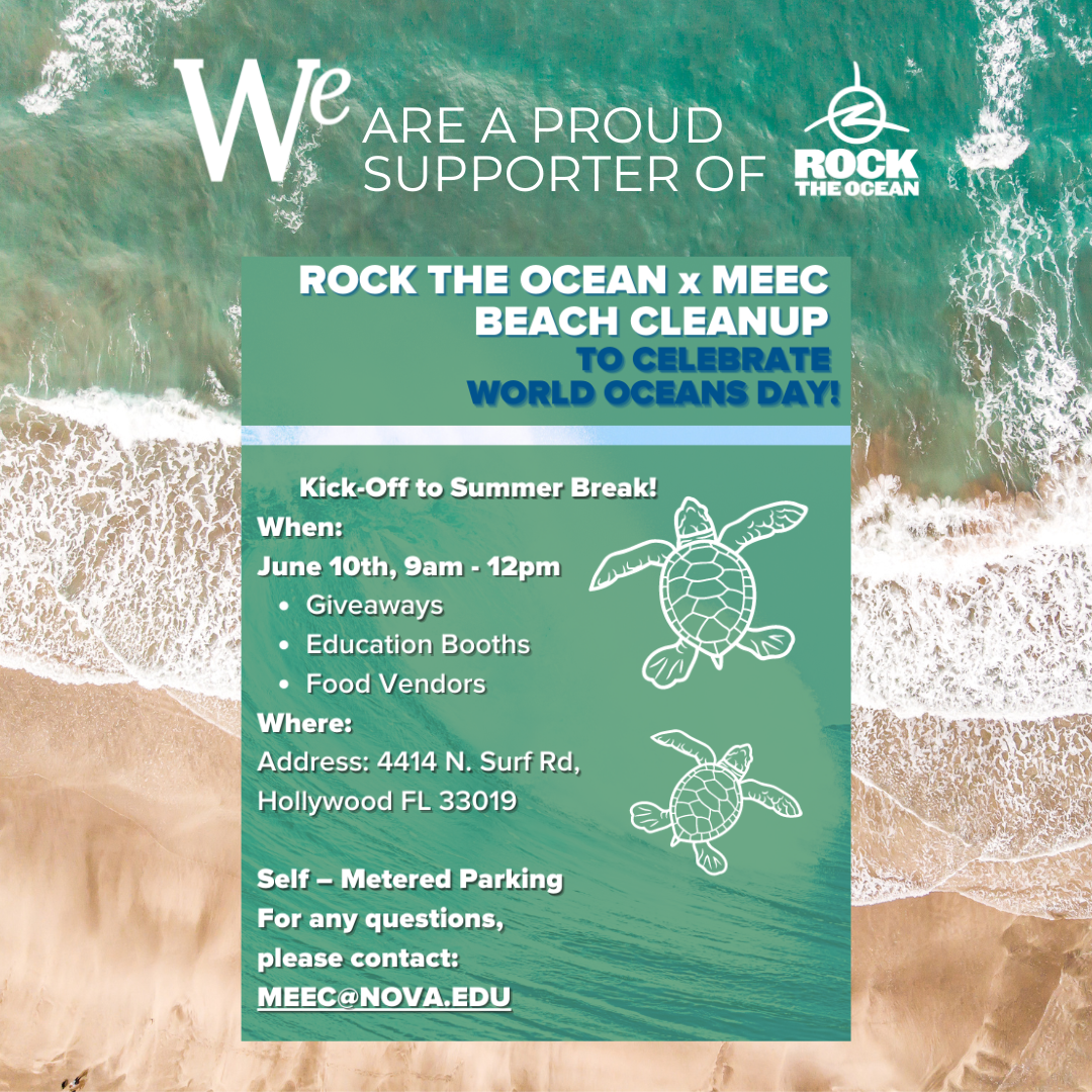 Rock the Ocean Beach Cleanup June 10th, 2023 9:00 AM – 12:00 PM 4414 N. Surf Road, Hollywood, FL 33019