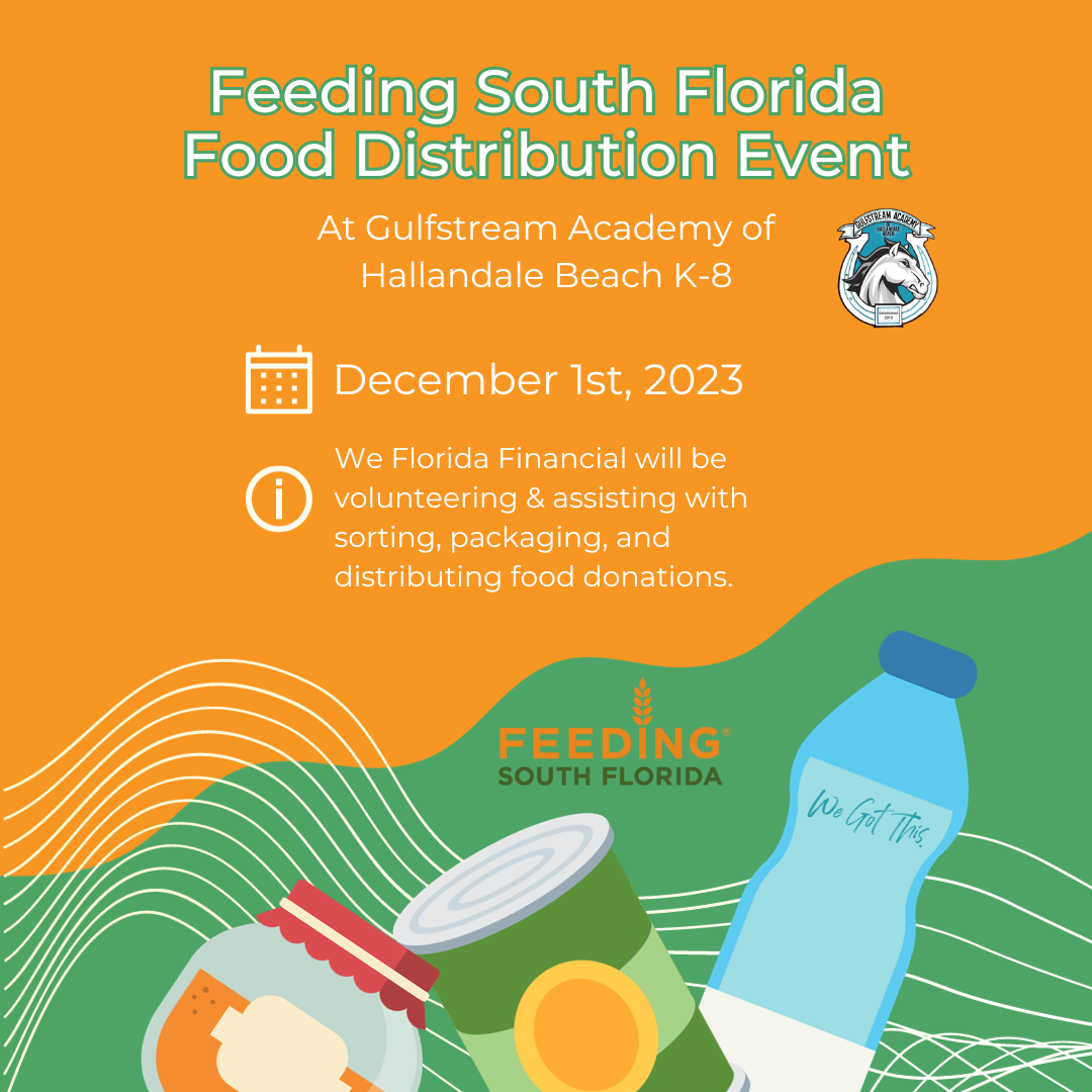 •	Gulfstream Academy Food Distribution December 1st, 2023 11:00 AM – 1:00 PM