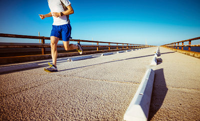 Man jogging